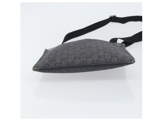 Borsa a Spalla GG Canvas Gucci Nera Argento 27639 Auth 148585 Nero - vista 9