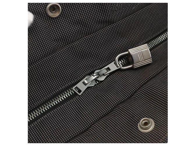 Hermès HERMES Handtasche Her LineMM aus Canvas Grau Silber Authentisch 157426 Braun - Ansicht 14
