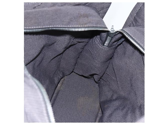 Hermès HERMES Handtasche Her LineMM aus Canvas Grau Silber Authentisch 157426 Braun - Ansicht 16