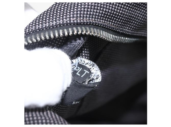 Hermès HERMES Handtasche Her LineMM aus Canvas Grau Silber Authentisch 157426 Braun - Ansicht 19