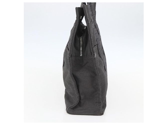 Hermès HERMES Handtasche Her LineMM aus Canvas Grau Silber Authentisch 157426 Braun - Ansicht 4