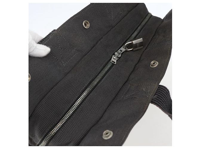 Hermès HERMES Handtasche Her LineMM aus Canvas Grau Silber Authentisch 157426 Braun - Ansicht 6