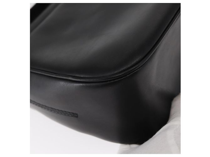 Borsa a Spalla Vala in Pelle Nera e Oro Auth BA9016 di Salvatore Ferragamo Nero D'oro - vista 12