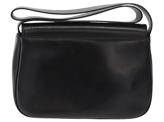 Borsa a Spalla Vala in Pelle Nera e Oro Auth BA9016 di Salvatore Ferragamo Nero D'oro - vista 3