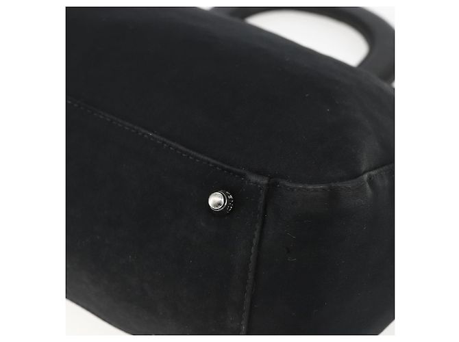 FENDI Handtasche aus schwarzem Nylon mit Silber authentisch 157127 - Ansicht 15