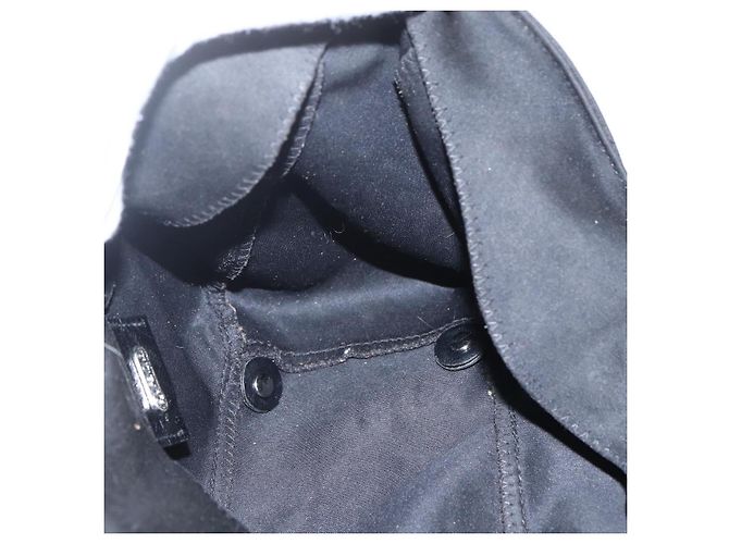 FENDI Handtasche aus schwarzem Nylon mit Silber authentisch 157127 - Ansicht 18