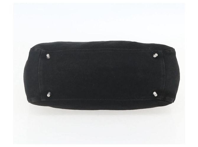 FENDI Handtasche aus schwarzem Nylon mit Silber authentisch 157127 - Ansicht 5