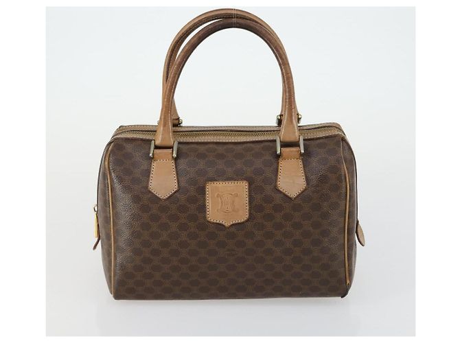 Céline Sac en toile Macadam en PVC 3 pièces marron Auth mr1693 - vue 16