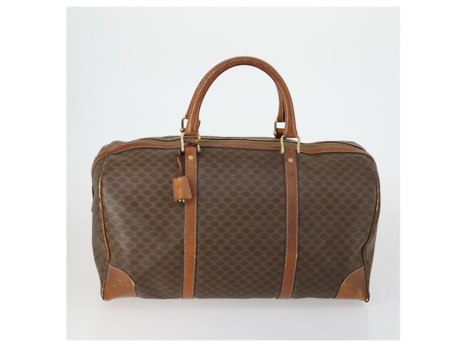 Céline Sac en toile Macadam en PVC 3 pièces marron Auth mr1693 - vue 3