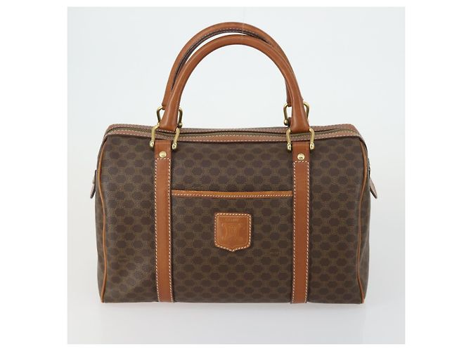 Céline Sac en toile Macadam en PVC 3 pièces marron Auth mr1693 - vue 9