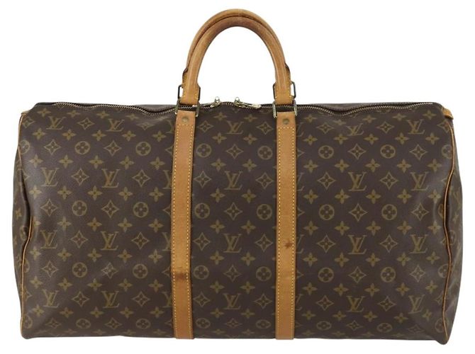 LOUIS VUITTON Sac Boston Monogram Keepall 55 M41424 LV Auth ep12372 Monogramme - vue 13