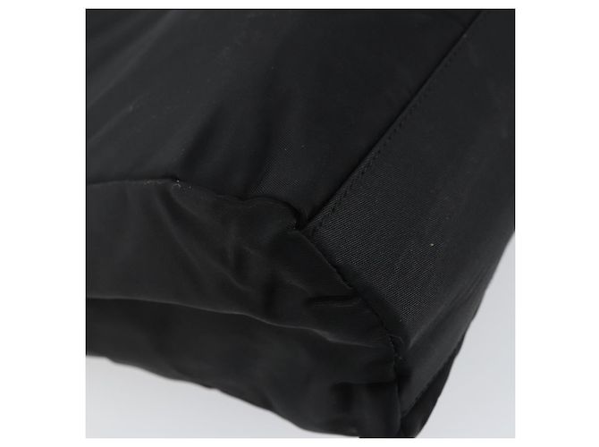 PRADA Borsa a mano in nylon nero Auth ar13903 - vista 16