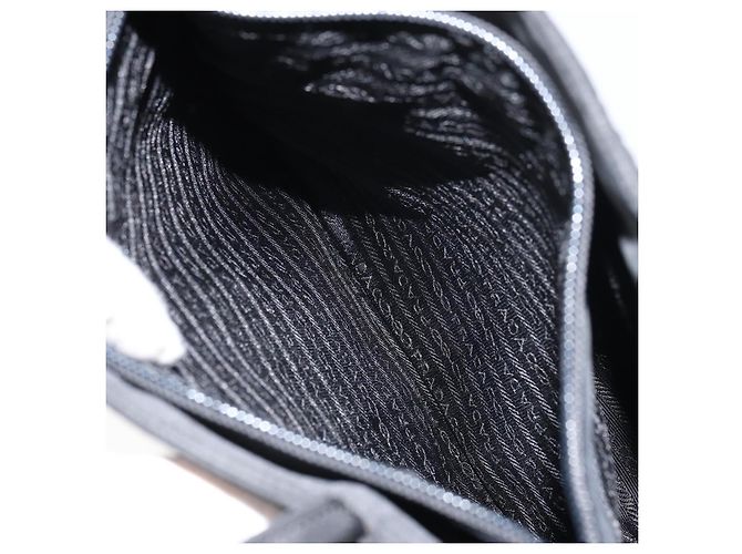 PRADA Borsa a mano in nylon nero Auth ar13903 - vista 23