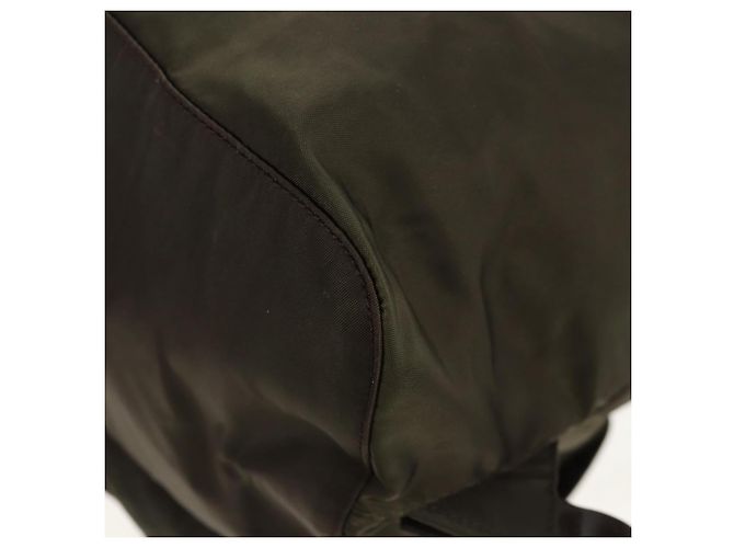 PRADA Backpack Nylon Khaki Silver Auth 157774 Silvery - view 20