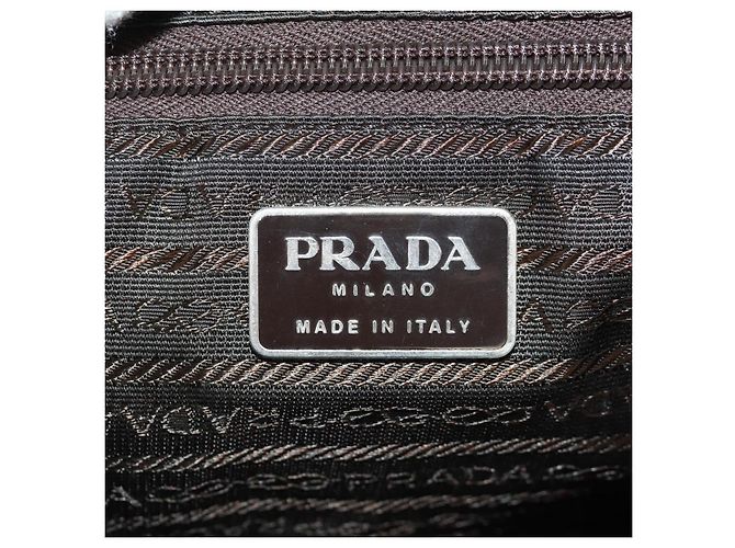 PRADA Backpack Nylon Khaki Silver Auth 157774 Silvery - view 28