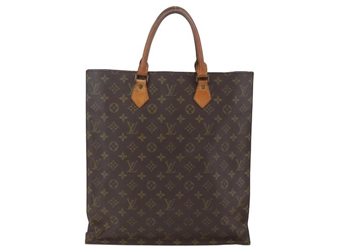 LOUIS VUITTON Borsa Sac Plat Monogram M51140 LV Auth 157300 Monogramma - vista 2