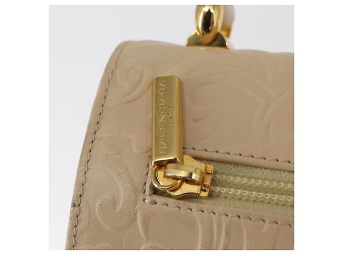 Borsa a Mano BALENCIAGA in Pelle Beige Oro Auth BA9038 D'oro - vista 18