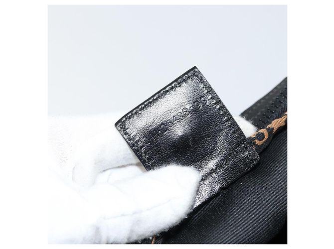 Borsa FENDI in nylon nero e argento autentica 160704 - vista 12
