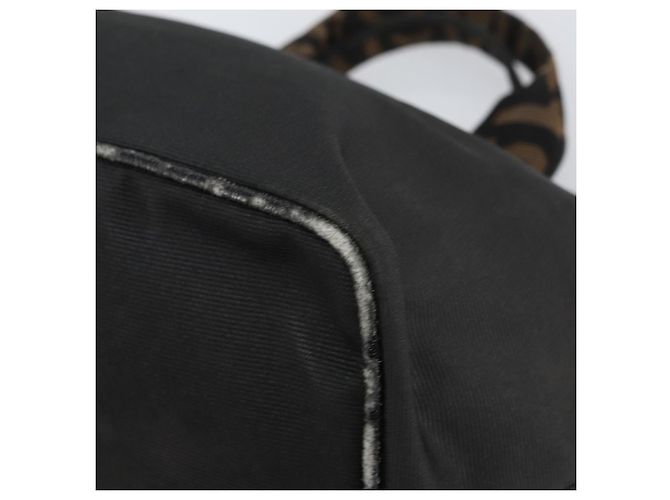 Borsa FENDI in nylon nero e argento autentica 160704 - vista 15