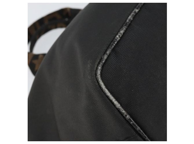 Borsa FENDI in nylon nero e argento autentica 160704 - vista 16