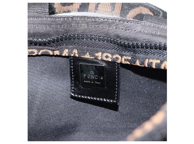 Borsa FENDI in nylon nero e argento autentica 160704 - vista 17