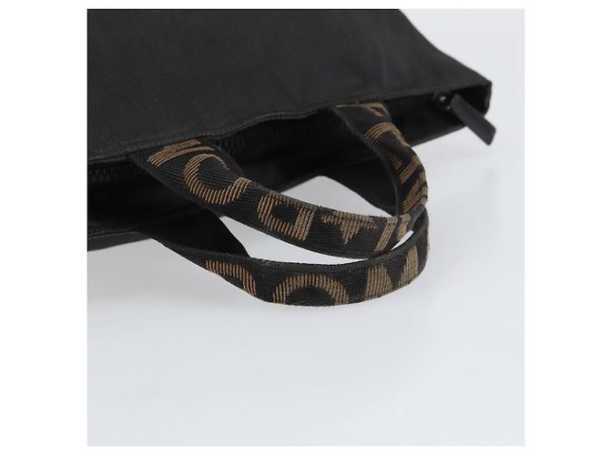 Borsa FENDI in nylon nero e argento autentica 160704 - vista 7
