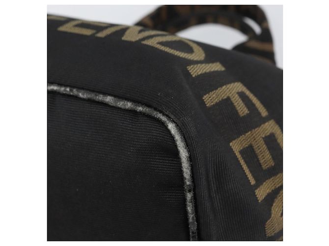Borsa FENDI in nylon nero e argento autentica 160704 - vista 9