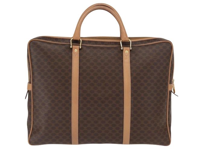 Céline Borsa da lavoro in tela Macadam CELINE in pelle PVC marrone e oro Auth bs31895 D'oro - view 2