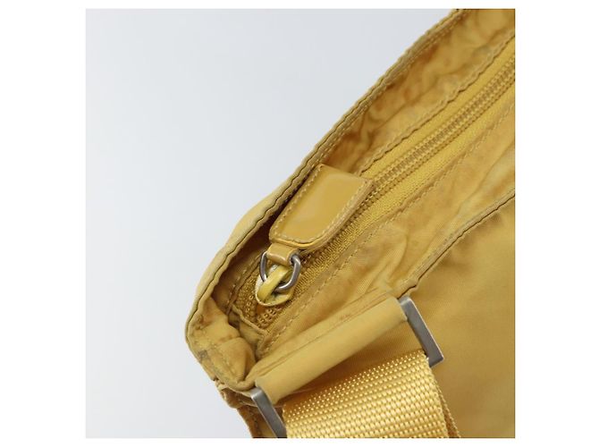 Borsa a Spalla PRADA Nylon Gialla Argento Autentica 156268 Giallo - vista 10