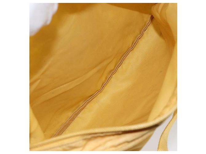 Borsa a Spalla PRADA Nylon Gialla Argento Autentica 156268 Giallo - vista 11