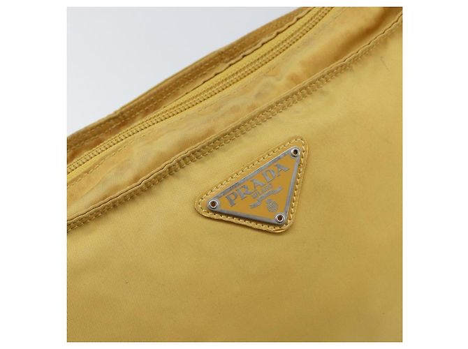 Borsa a Spalla PRADA Nylon Gialla Argento Autentica 156268 Giallo - vista 17