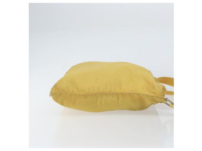 Borsa a Spalla PRADA Nylon Gialla Argento Autentica 156268 Giallo - vista 3