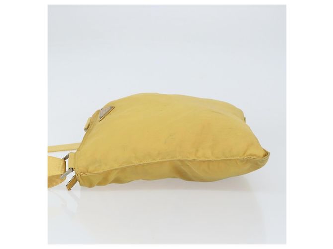 Borsa a Spalla PRADA Nylon Gialla Argento Autentica 156268 Giallo - vista 4