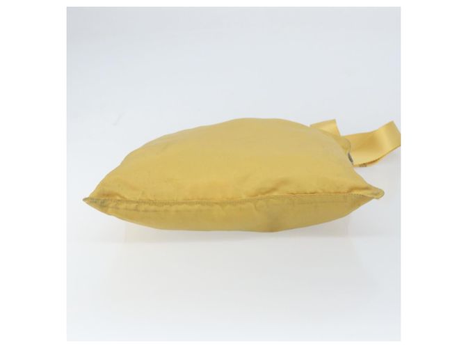 Borsa a Spalla PRADA Nylon Gialla Argento Autentica 156268 Giallo - vista 5
