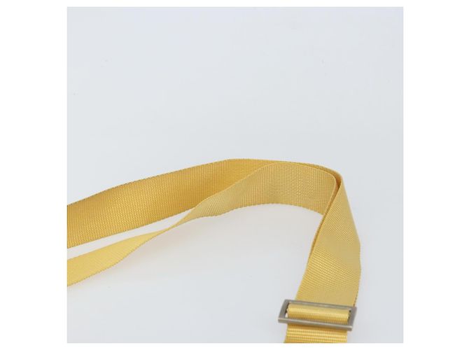 Borsa a Spalla PRADA Nylon Gialla Argento Autentica 156268 Giallo - vista 8