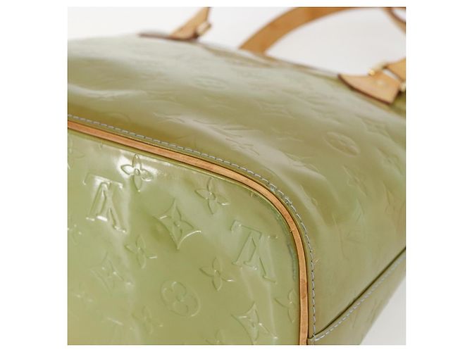 LOUIS VUITTON Sac à main Monogram Vernis Houston Bleu Bébé M91005 LV Auth 157916 Bleu clair - vue 15