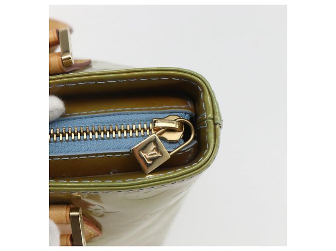 LOUIS VUITTON Sac à main Monogram Vernis Houston Bleu Bébé M91005 LV Auth 157916 Bleu clair - vue 17
