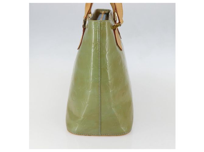 LOUIS VUITTON Sac à main Monogram Vernis Houston Bleu Bébé M91005 LV Auth 157916 Bleu clair - vue 4