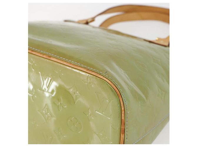 LOUIS VUITTON Sac à main Monogram Vernis Houston Bleu Bébé M91005 LV Auth 157916 Bleu clair - vue 9