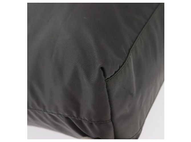 PRADA Tote Bag aus grauem Nylon mit silberner Authentizität bs32079 Braun - Ansicht 14