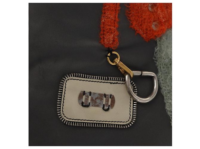 PRADA Tote Bag aus grauem Nylon mit silberner Authentizität bs32079 Braun - Ansicht 18