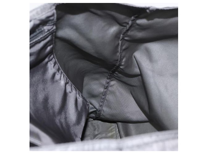 PRADA Tote Bag aus grauem Nylon mit silberner Authentizität bs32079 Braun - Ansicht 21
