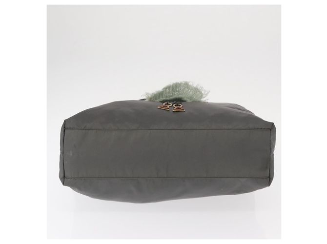 PRADA Tote Bag aus grauem Nylon mit silberner Authentizität bs32079 Braun - Ansicht 5