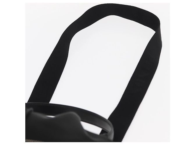 PRADA Bolsa de Mão Nylon 2 vias Preto Prata Auth 158945SAM - vista 15