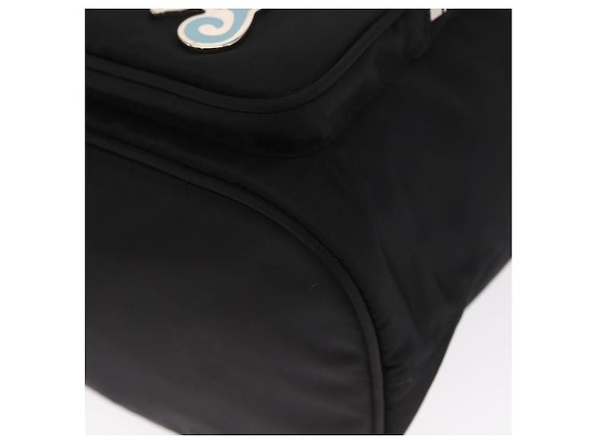 PRADA Bolsa de Mão Nylon 2 vias Preto Prata Auth 158945SAM - vista 17