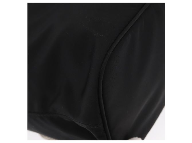 PRADA Bolsa de Mão Nylon 2 vias Preto Prata Auth 158945SAM - vista 18