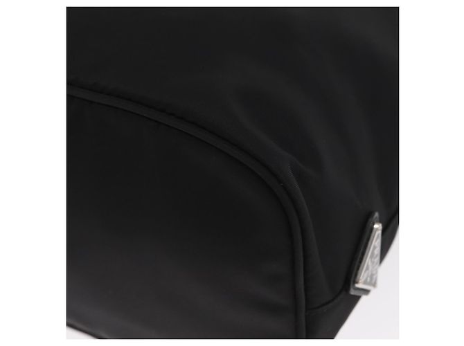 PRADA Bolsa de Mão Nylon 2 vias Preto Prata Auth 158945SAM - vista 19