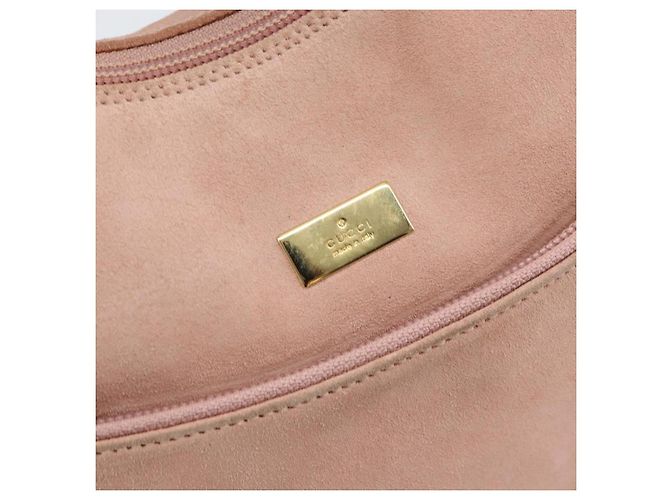 Borsa a Mano GUCCI Camoscio Rosa Oro 001 3386 1705 Auth 158392 D'oro - vista 14
