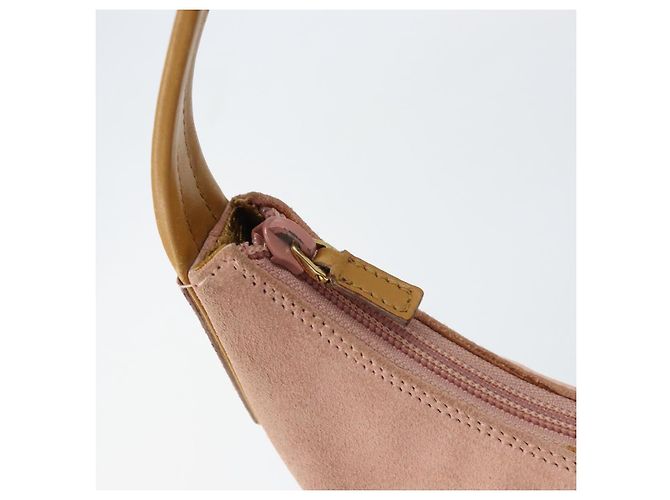 Borsa a Mano GUCCI Camoscio Rosa Oro 001 3386 1705 Auth 158392 D'oro - vista 15