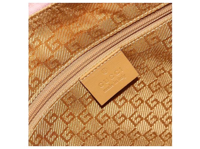 Borsa a Mano GUCCI Camoscio Rosa Oro 001 3386 1705 Auth 158392 D'oro - vista 16
